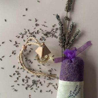 naturalny zapach z lawendą do samochodu